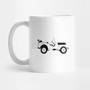 Willys Black Outline Mug